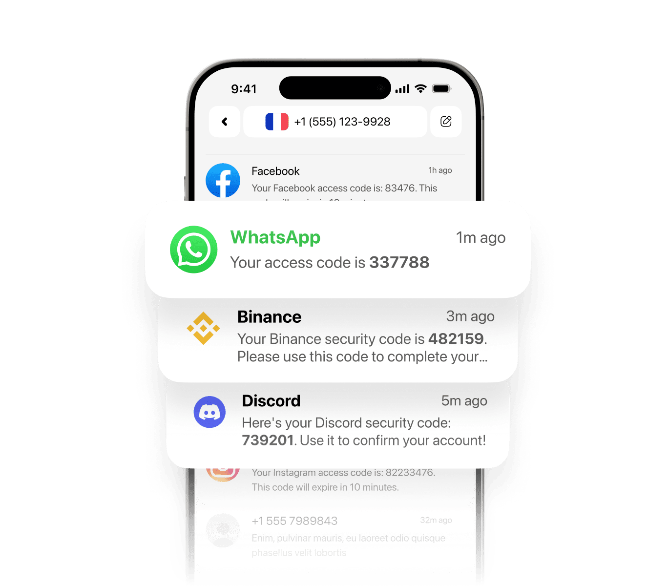 virtual phone number dashboard